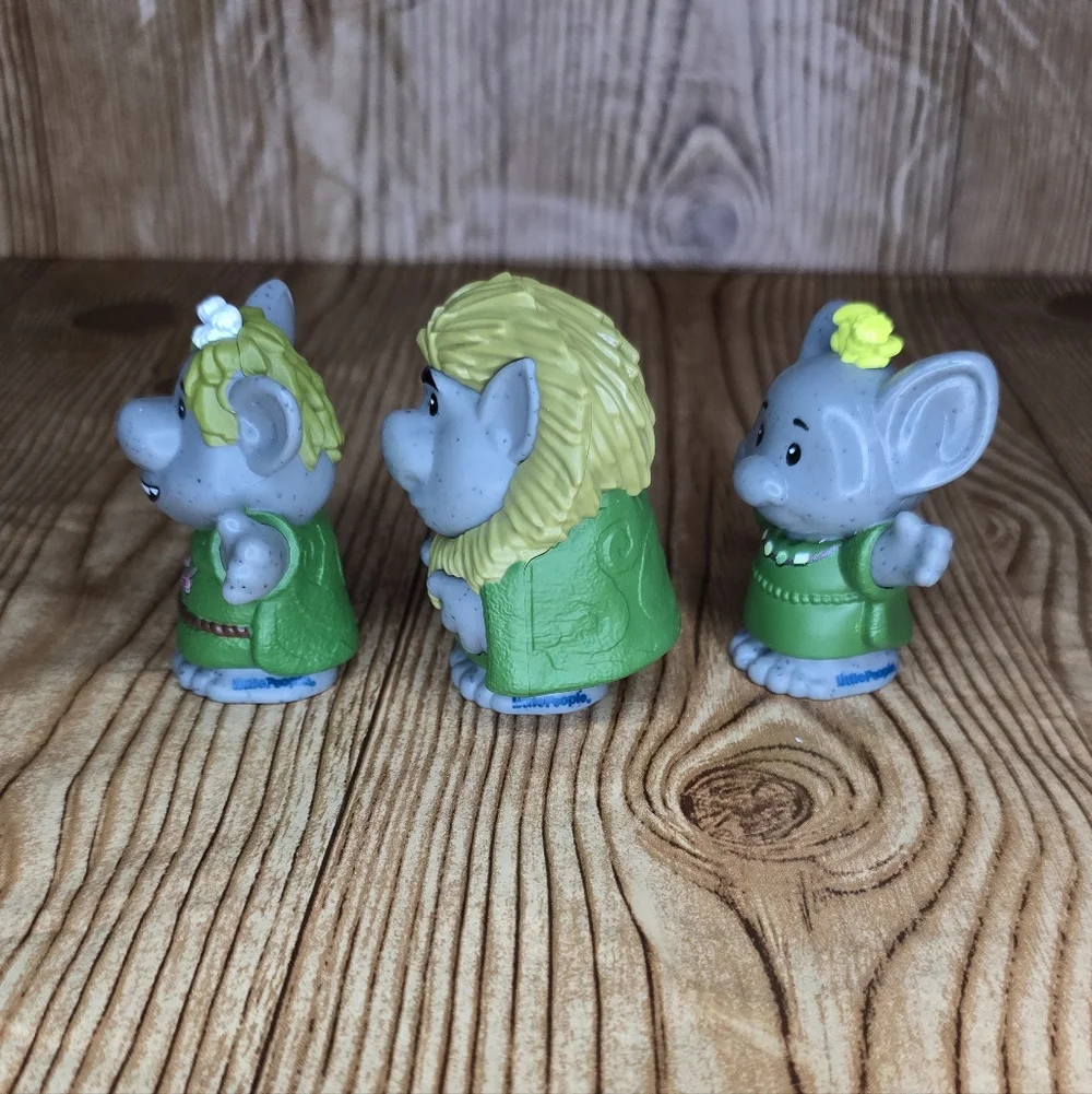 2022 Little People‎ Rock Trolls Set Of 3